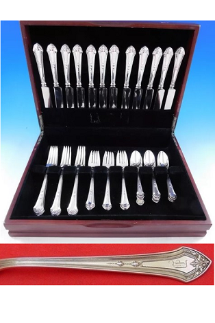Lenox by Durgin Sterling Silver Flatware Set for 12 Service 48 pieces